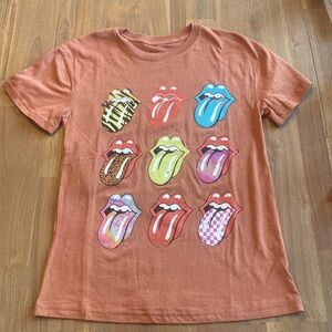 The Rolling Stones Multicolor Tongue Graphic Tee
